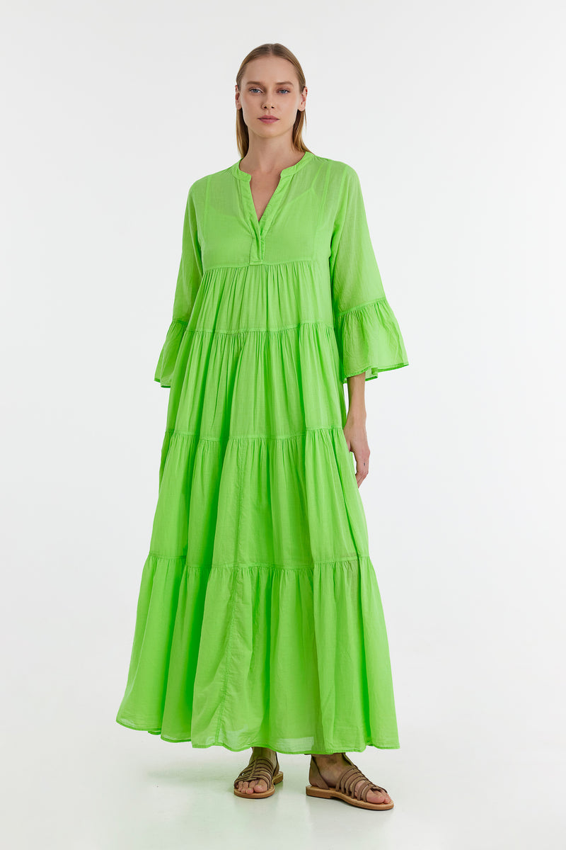 devotion green dress MANOUSIA – TWINS above all Child  Size:child-2 HWAQHDYL 12 pcs Cloud stylecode:D1828