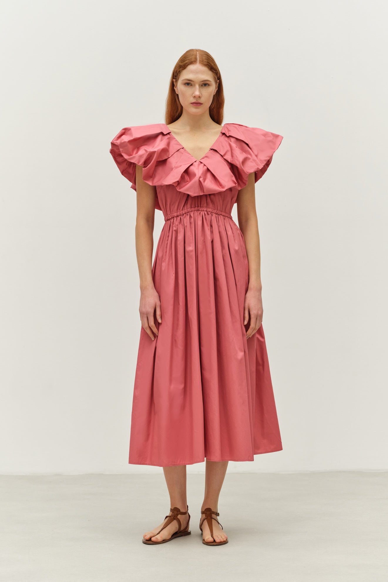 devotion twins pink dress ELLA MIDI