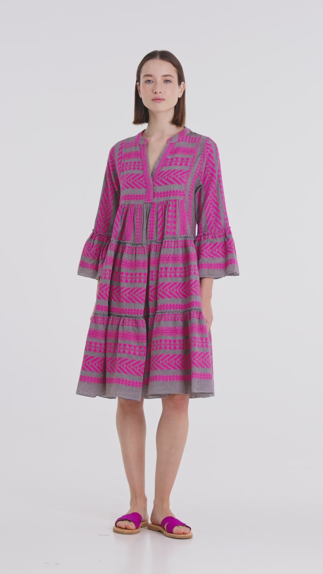 別注Devotion TWINS エラ ELLA ワンピース チュニック Devotion Twins Embroidered Ella Tunic Dress | Anthropologie