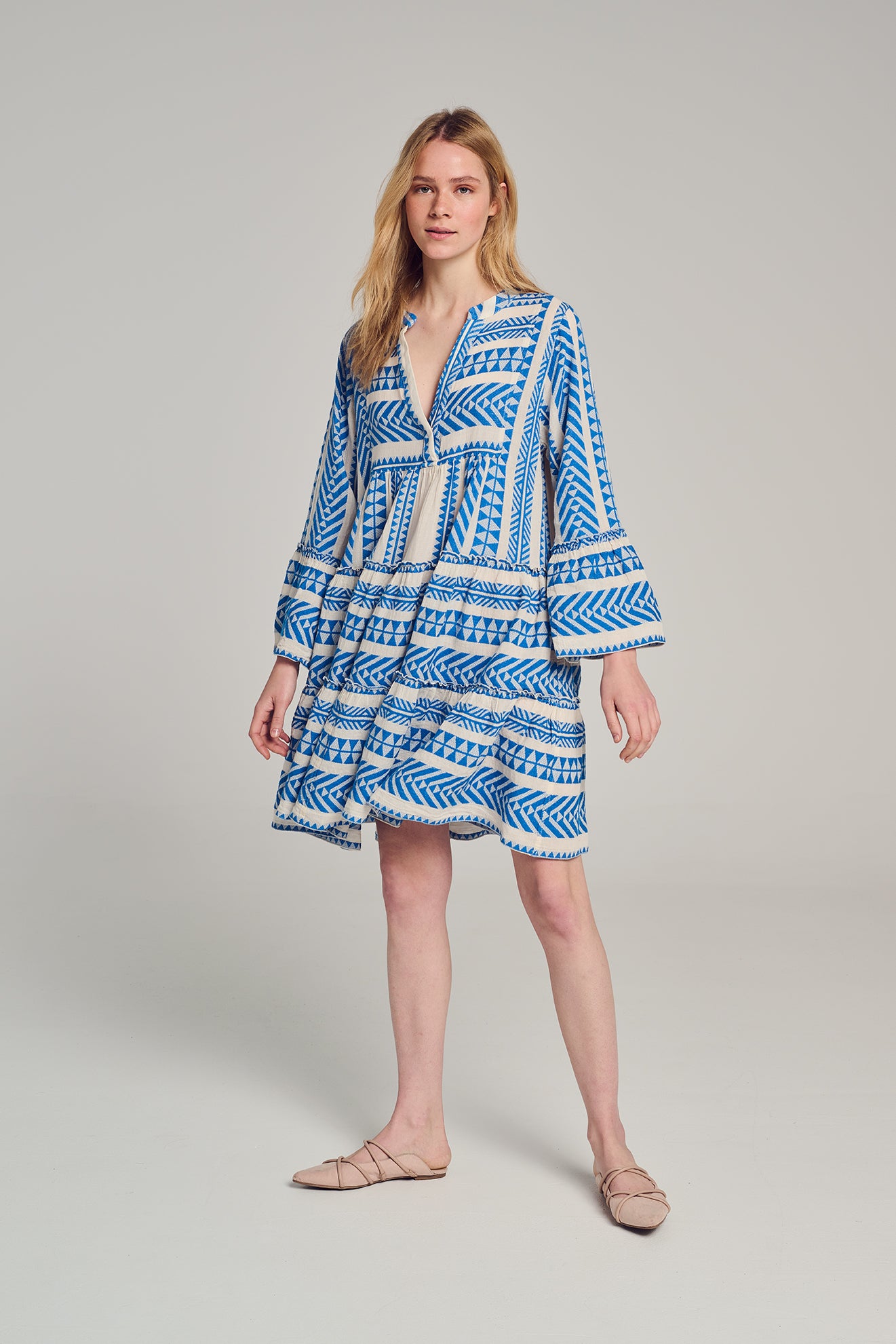 ELLA SHORT - BLUE/OFFWHITE L / BLUE ELLA SHORT - BLUE/OFFWHITE L / BLUE
