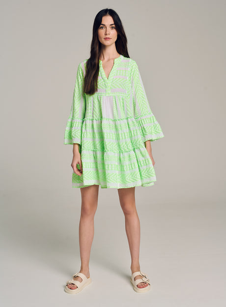 ELLA SHORT - N.GR-N.LIME/WHITE Devotion TWINS ELLA SHORT - N.GR-N.LIME/WHITE Devotion TWINS