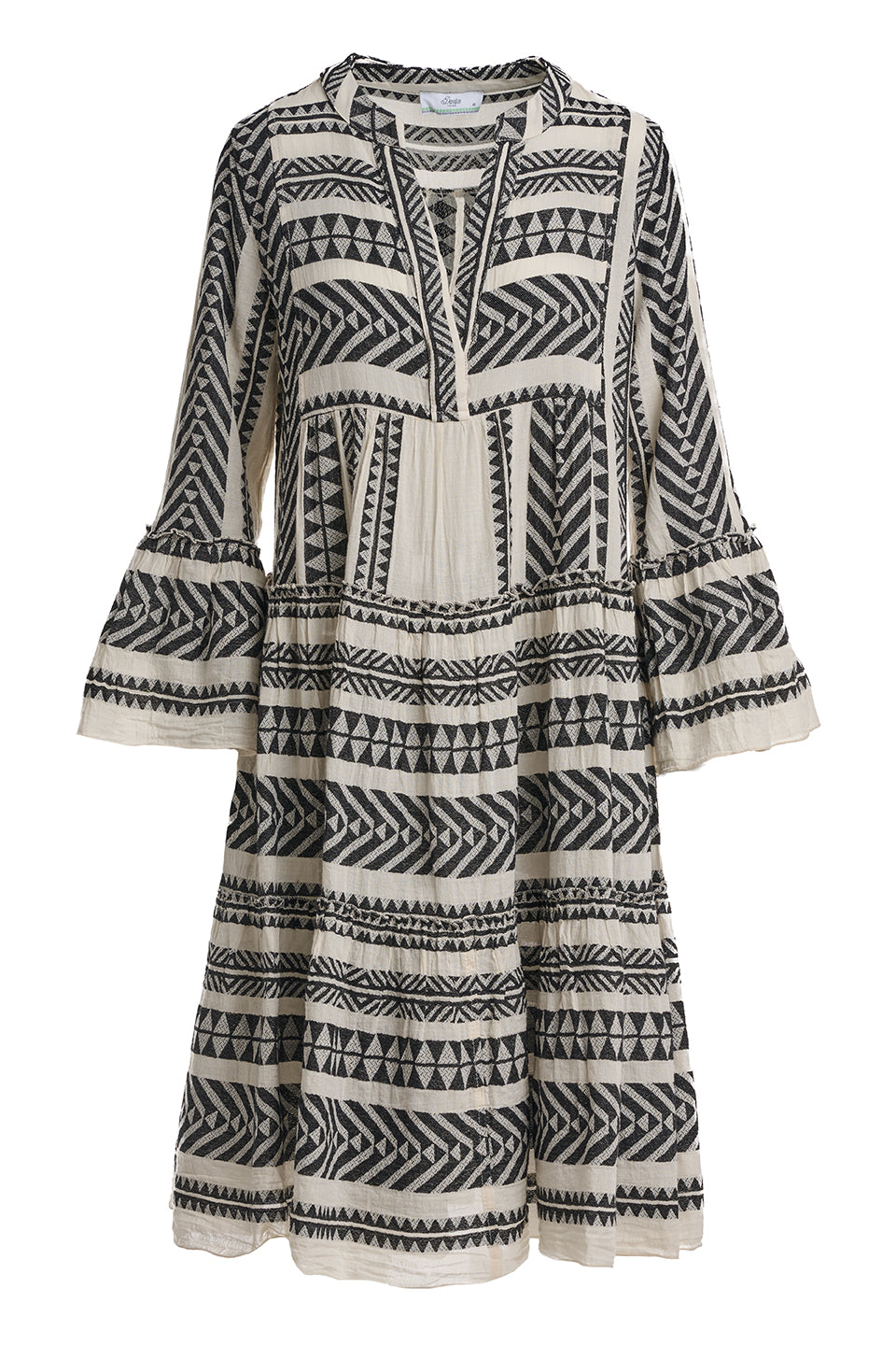 devotion twins ella midi dress ELLA MIDI - BLACK/OFFWHITE