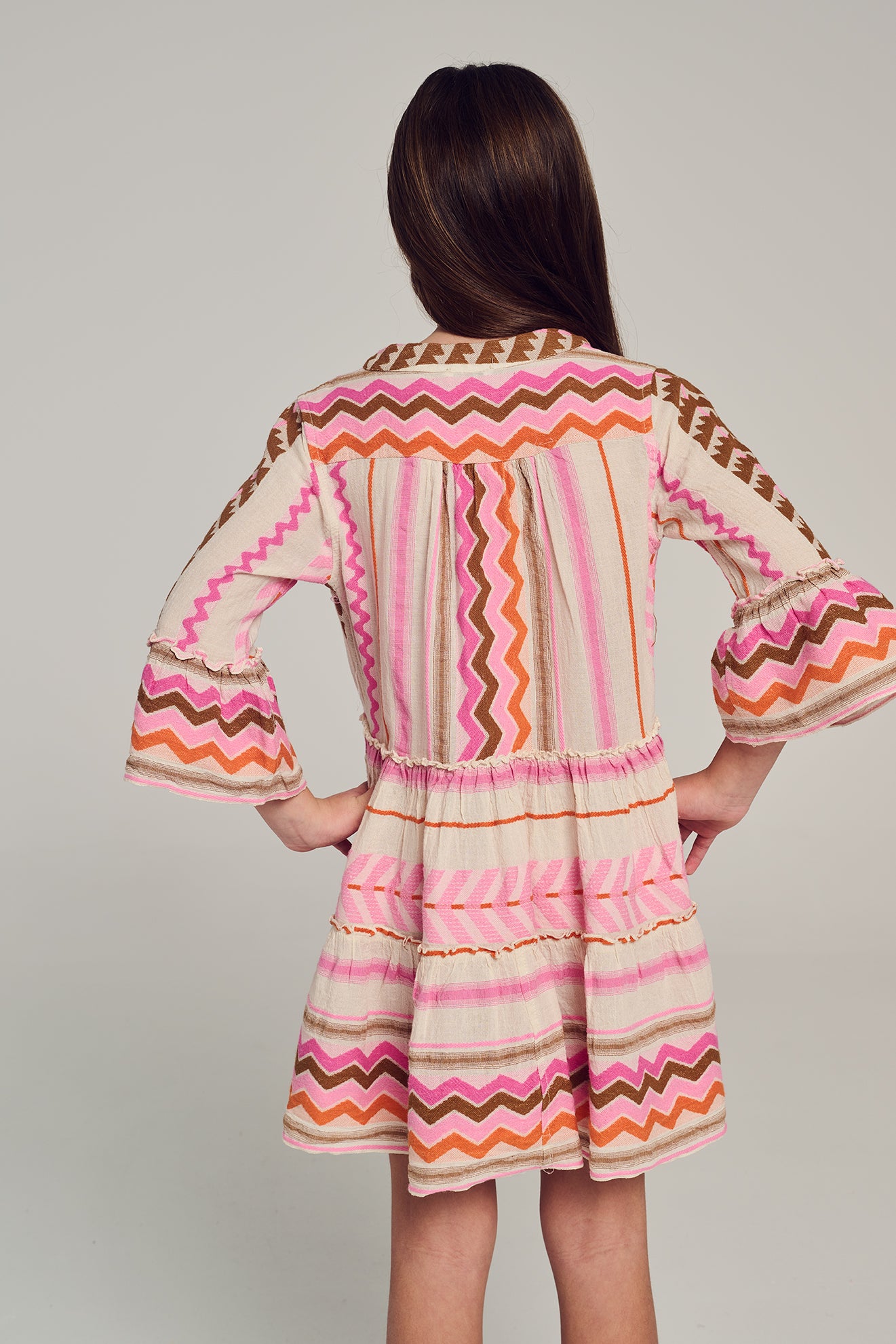 devotion twins pink dress ELLA SHORT - N.ORANGE/FUSHIA