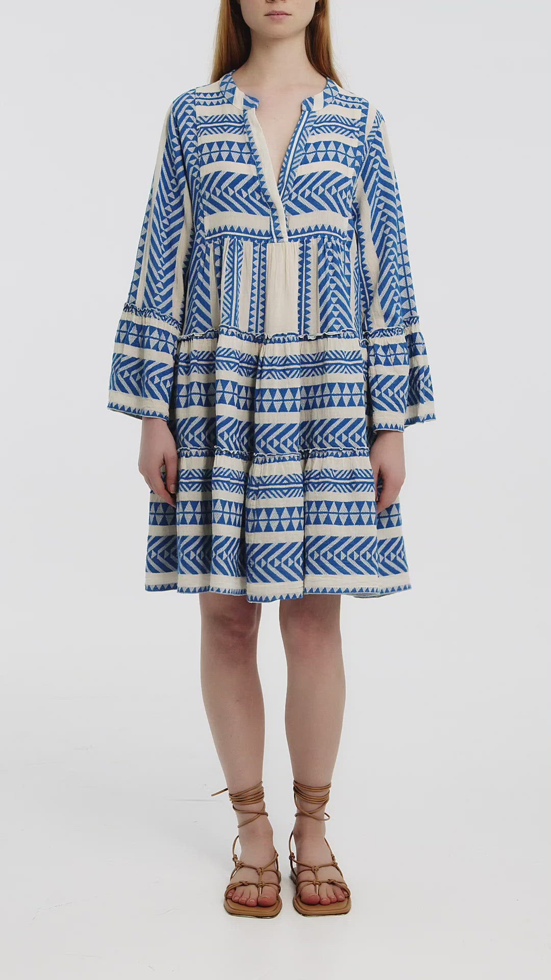 sachin and babi light blue dress Devotion Twins Ella Dress Short