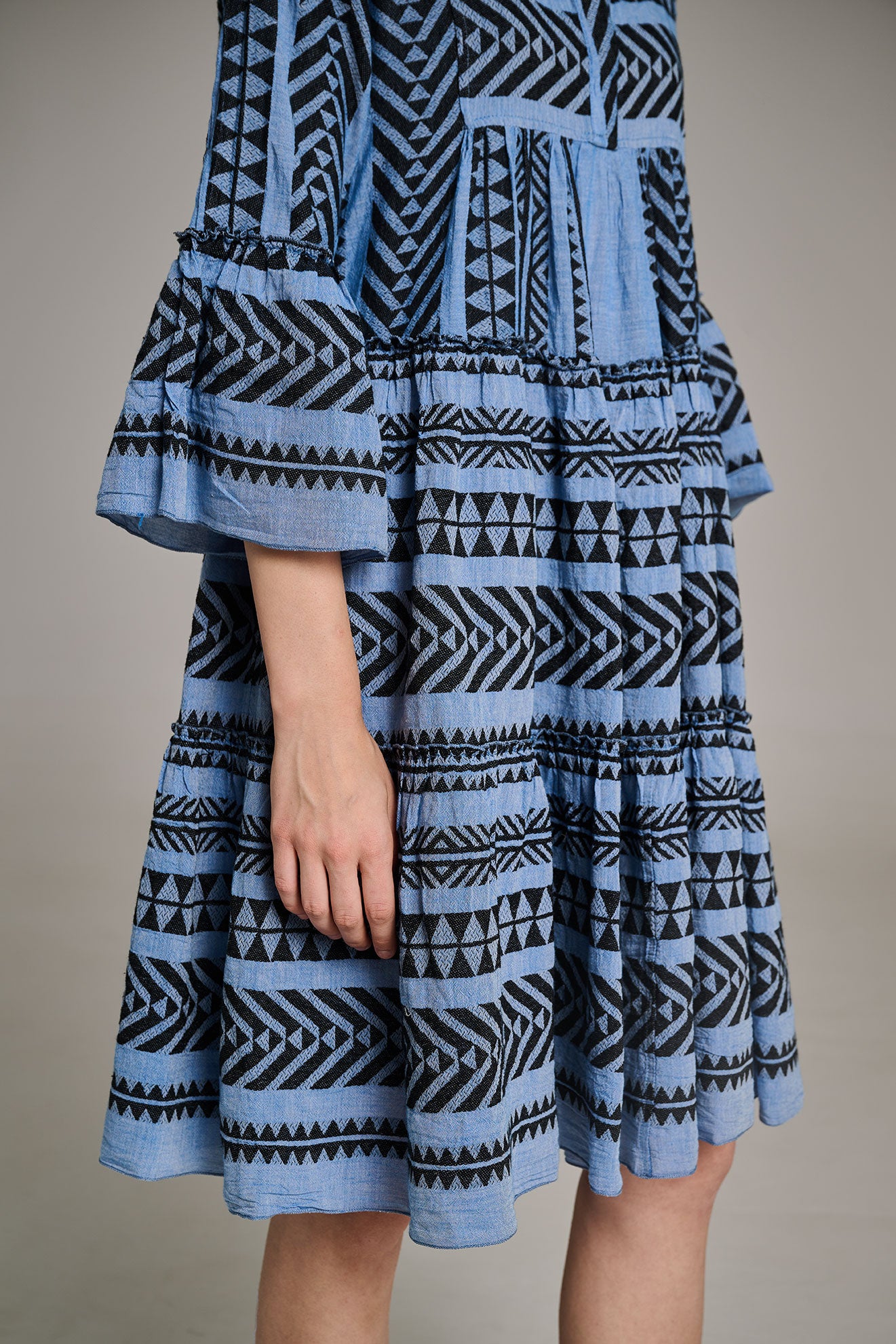 ELLA MIDI - BLACK/BLUE Devotion TWINS ELLA MIDI - BLACK/BLUE Devotion TWINS