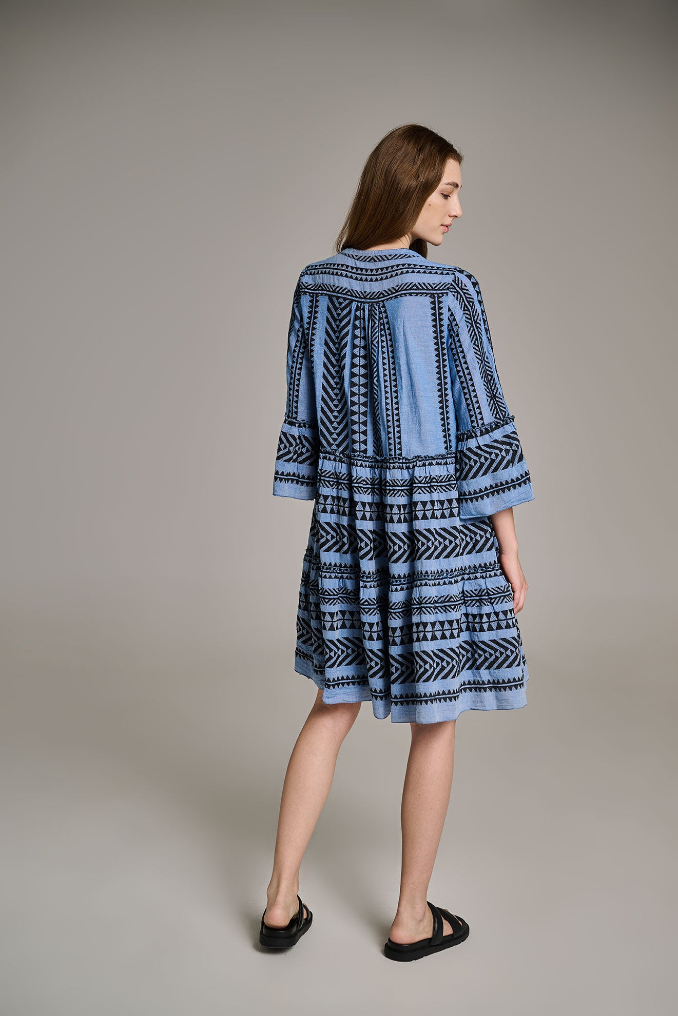 ELLA MIDI - BLACK/BLUE Devotion TWINS ELLA MIDI - BLACK/BLUE Devotion TWINS